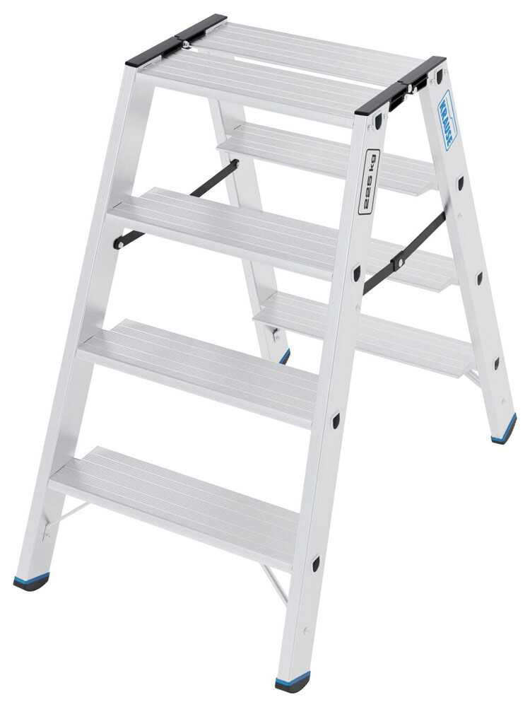 KRAUSE Stabilo schodki dwustronne składane 2x4 stopnie 225 kg